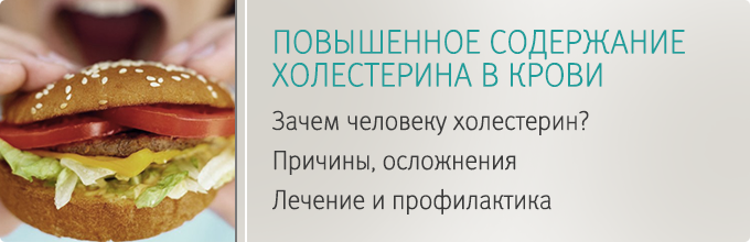 ПОВЫШЕННОЕ СОДЕРЖАНИЕ ХОЛЕСТЕРИНА В КРОВИ